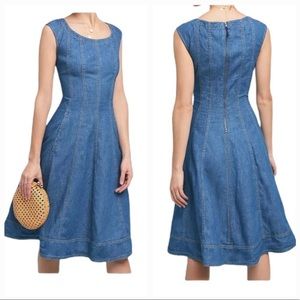 Anthropologie Pilcro Fitted Denim Dress Size 2